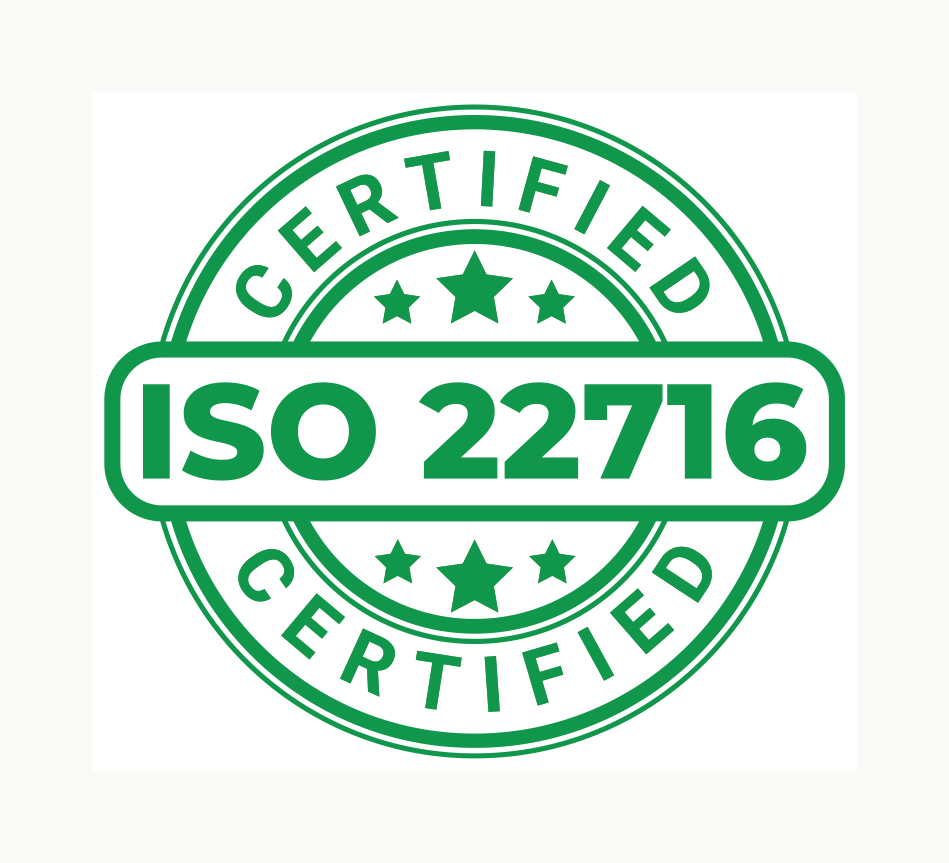 ISO 22716 certified mark
