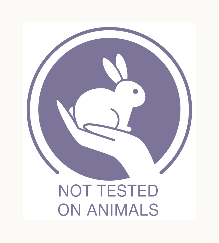 Not tested on animals mark